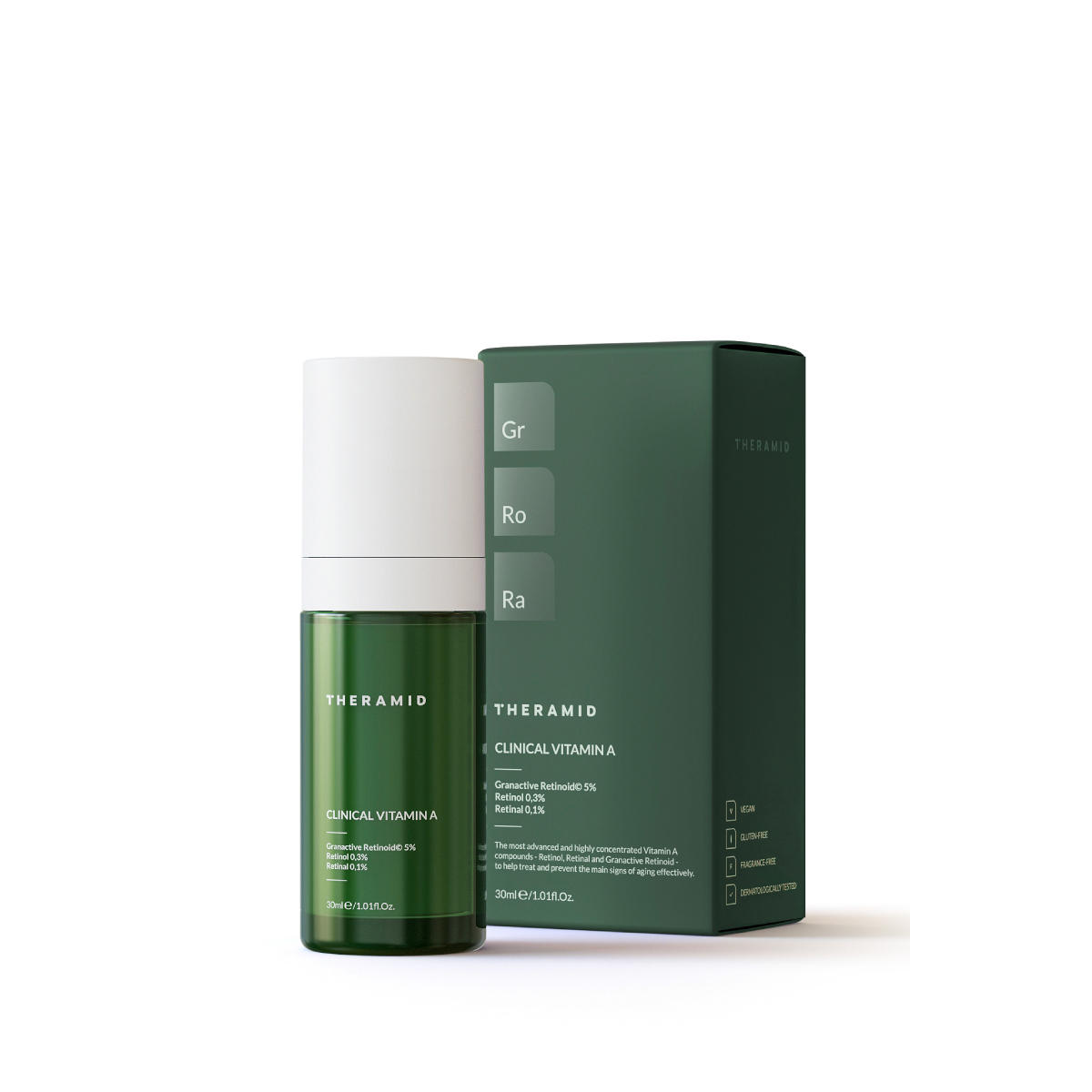 Phức hợp vitamin a tái tạo da chuyên sâu  Theramid clinical vitamin a