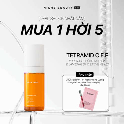 Alternative view of Phức hợp chống oxy hóa & làm sáng da c.e.f thế hệ mới Theramid tetramid c.e.f.