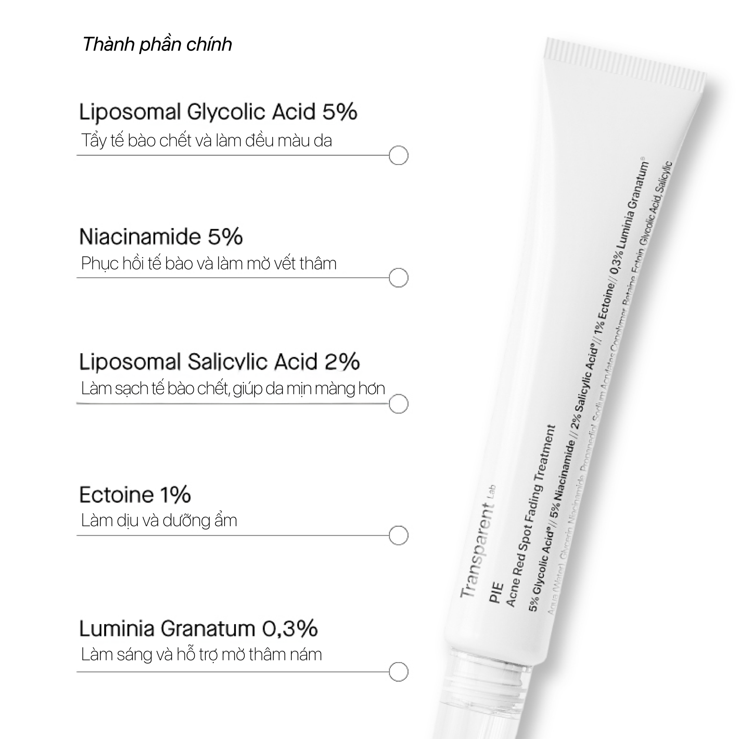 COMBO TRANSPARENT LAB KHÁNG VIÊM & GIẢM THÂM MỤN CHUYÊN SÂU - Ảnh 3