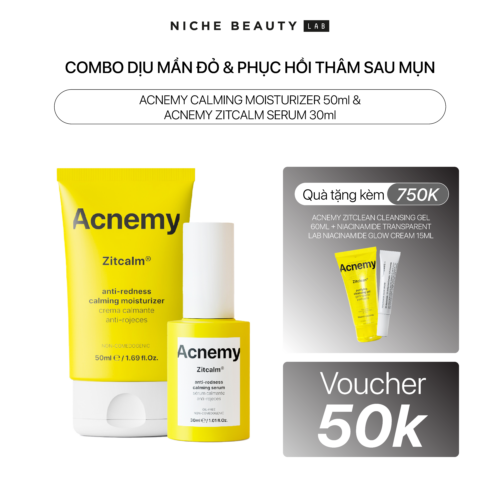 COMBO ACNEMY DỊU MẨN ĐỎ & PHỤC HỒI NỀN DA SAU MỤN