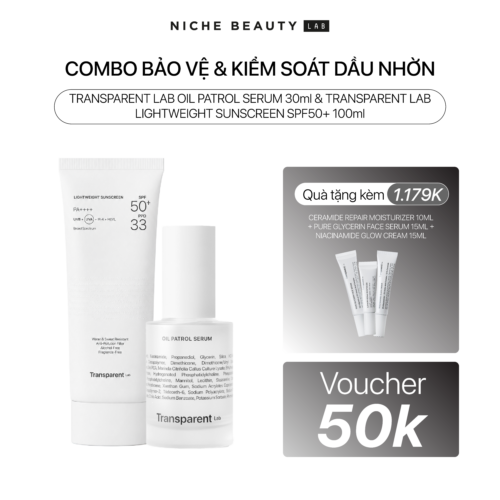 COMBO TRANSPARENT LAB BẢO VỆ & KIỂM SOÁT DẦU NHỜN